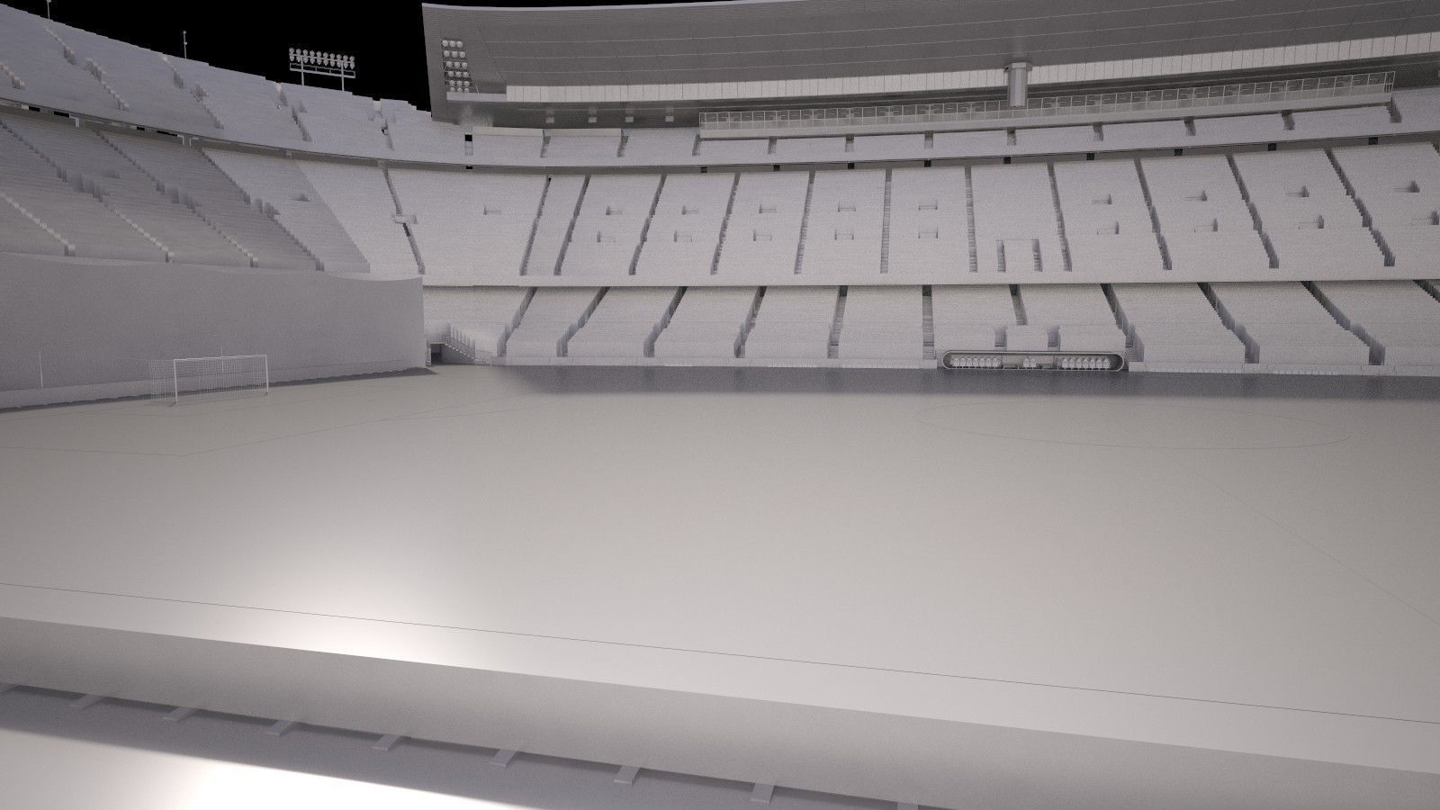 Camp Nou Barcelona Stadium 3D model_20