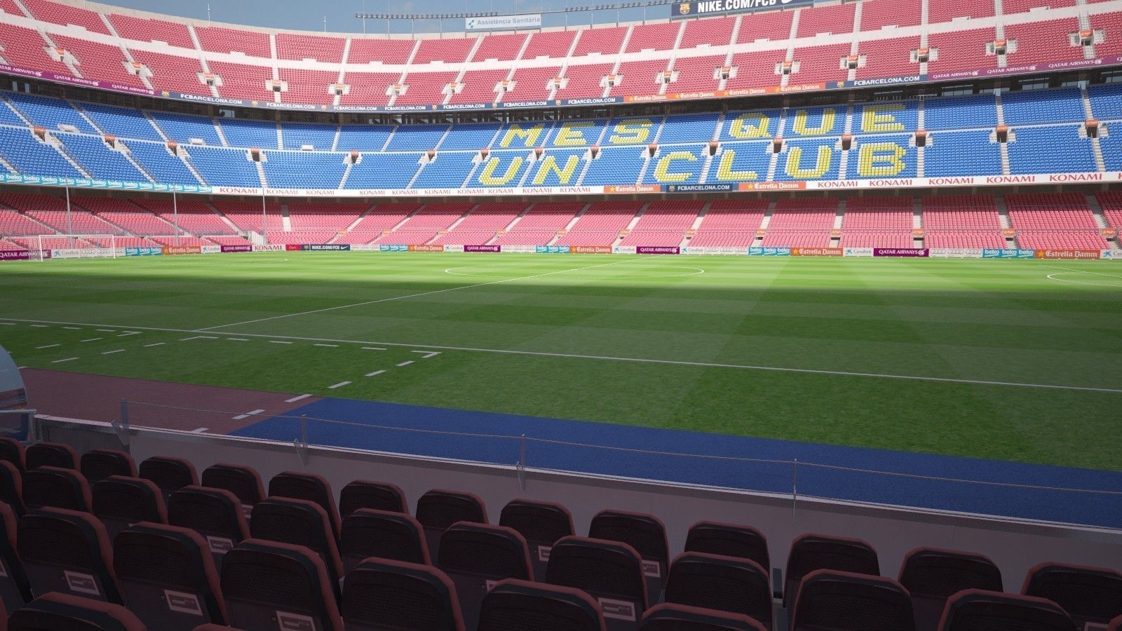 Camp Nou Barcelona Stadium 3D model_4