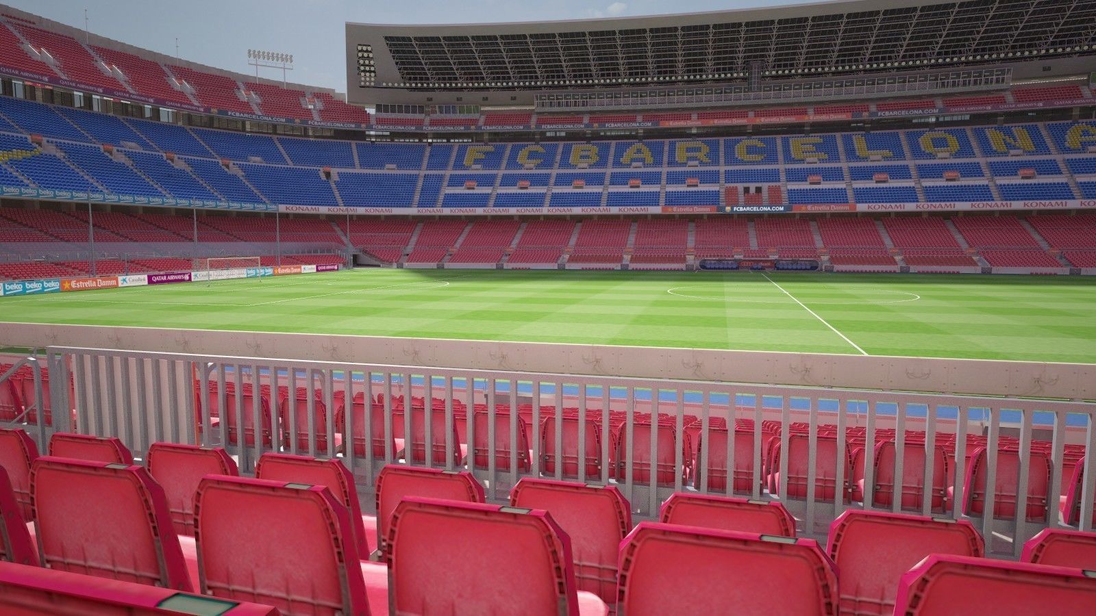 Camp Nou Barcelona Stadium 3D model_5