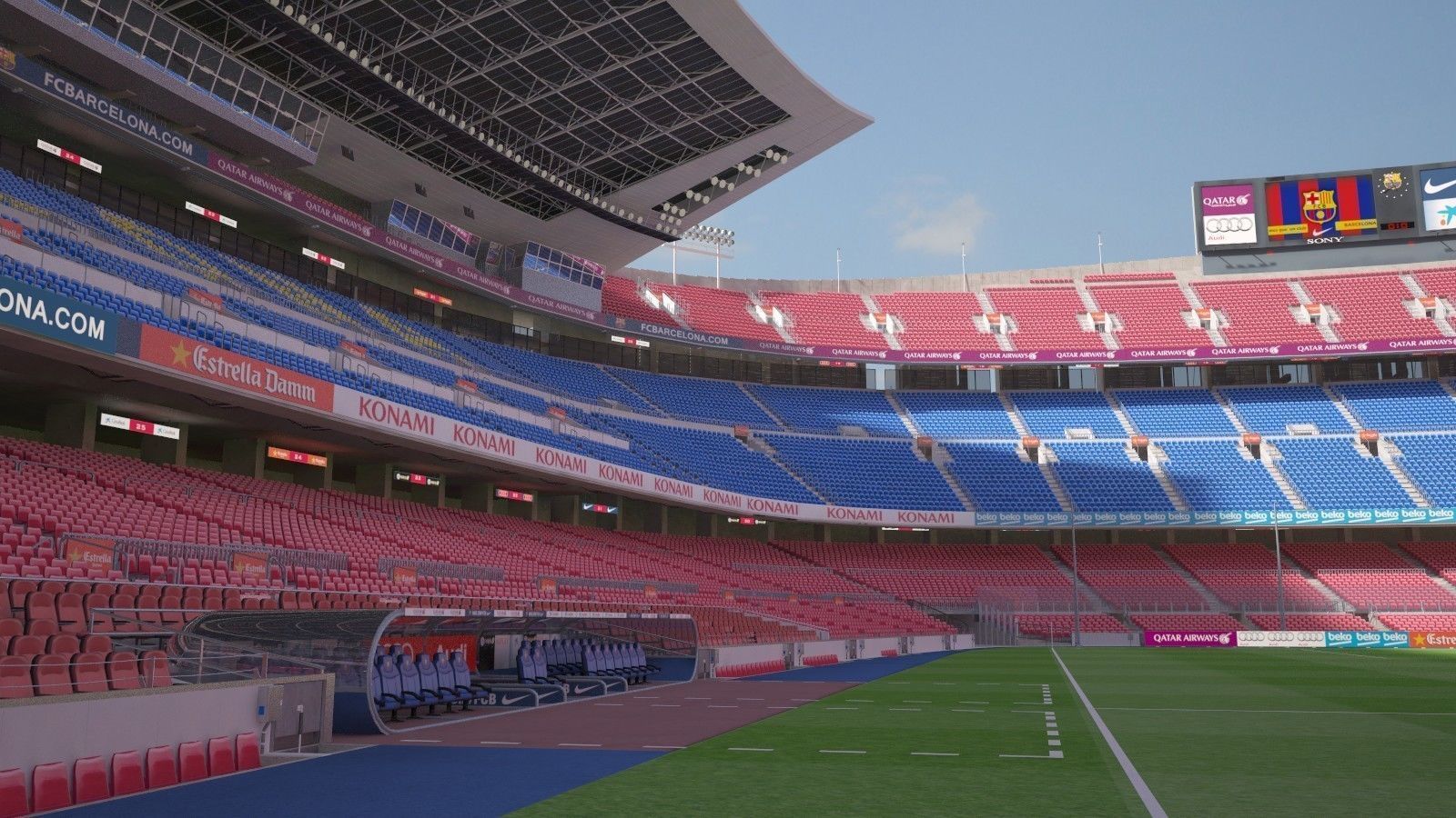 Camp Nou Barcelona Stadium 3D model_3