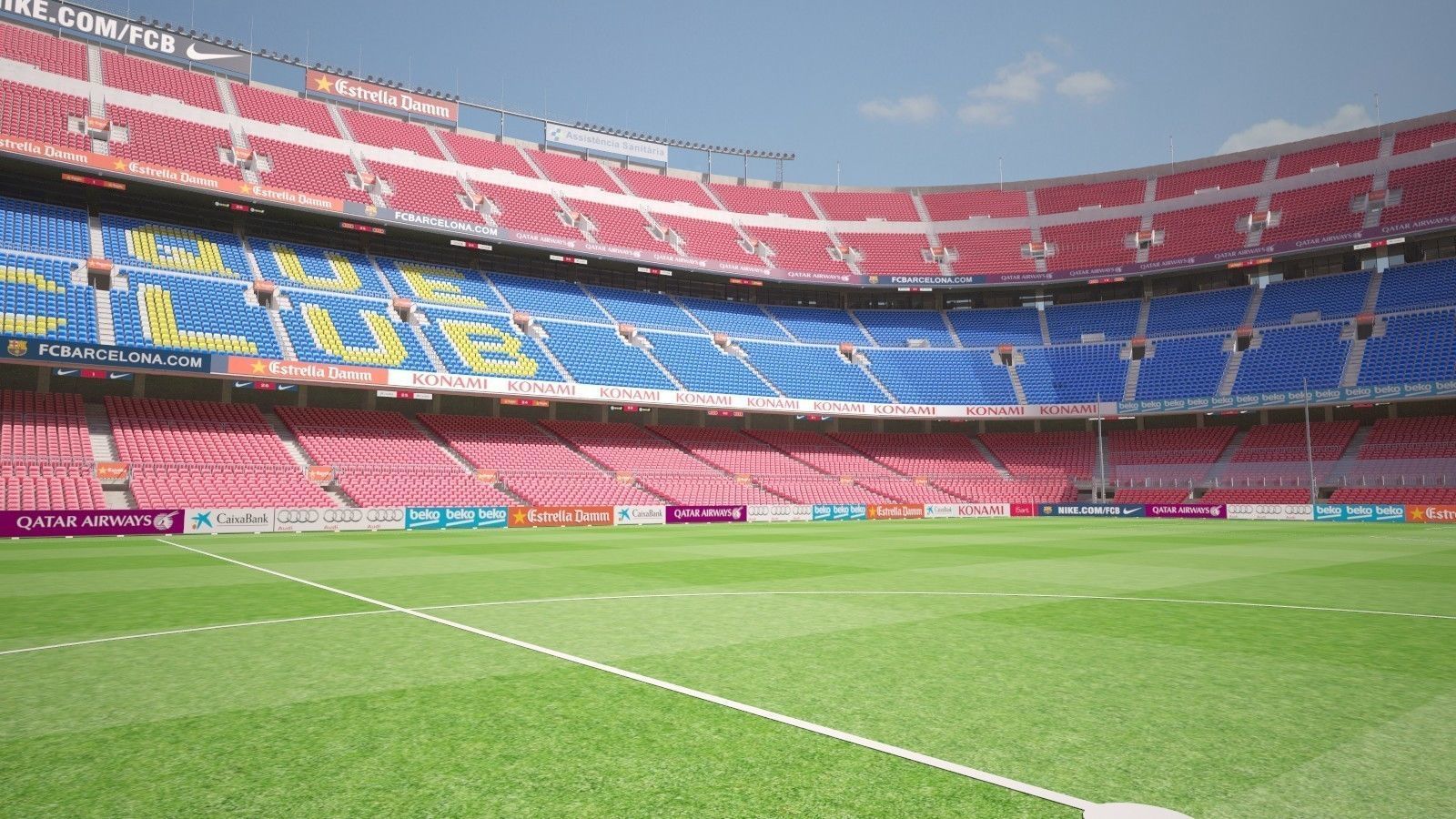 Camp Nou Barcelona Stadium 3D model_13