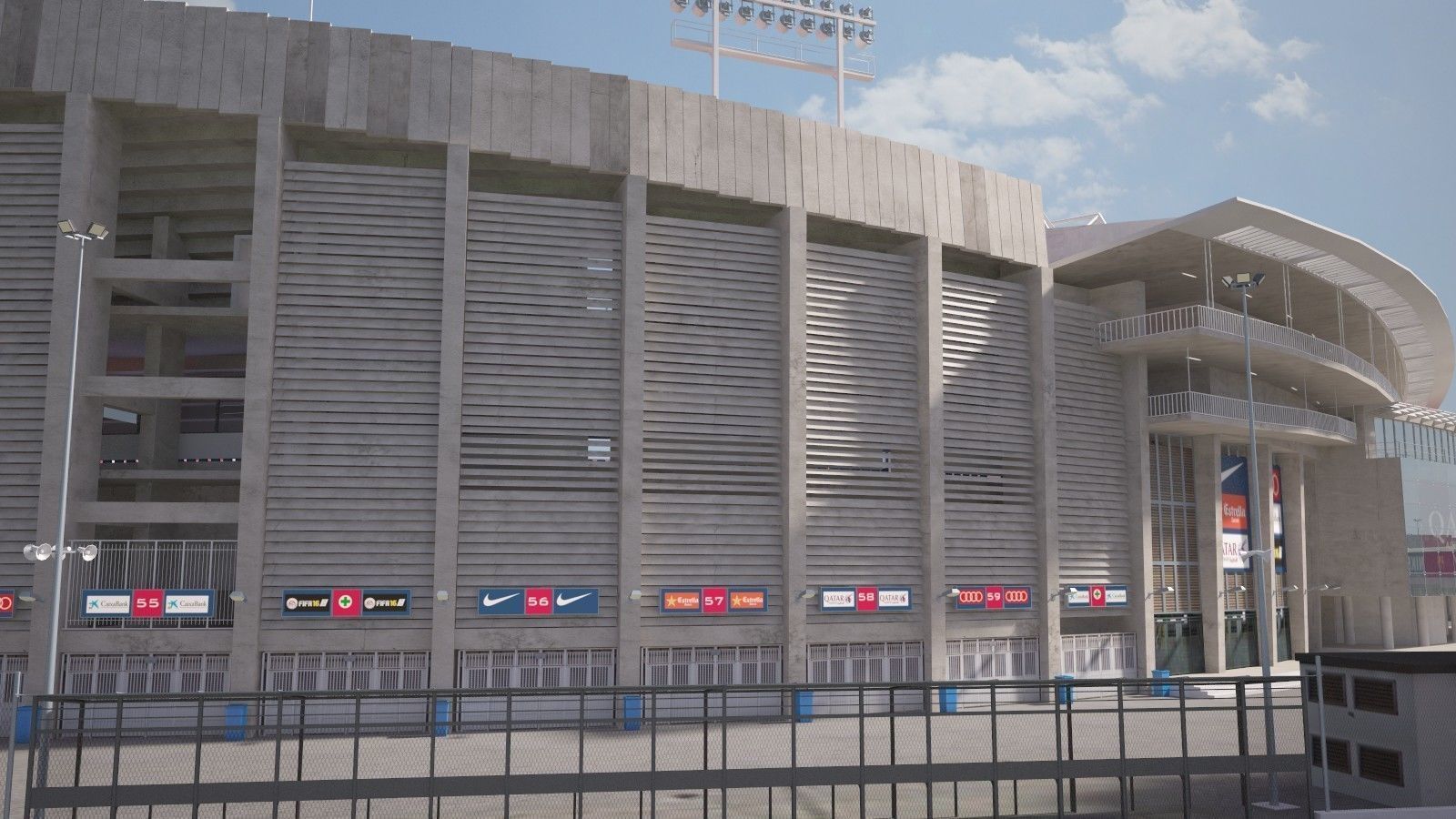 Camp Nou Barcelona Stadium 3D model_7