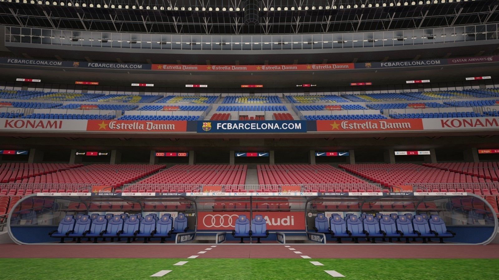 Camp Nou Barcelona Stadium 3D model_21