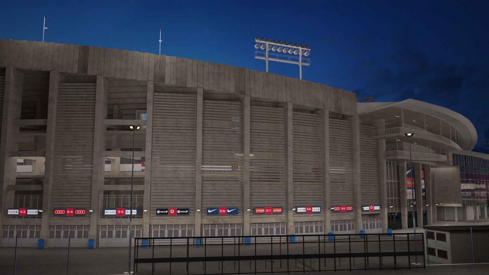 Camp Nou Barcelona Stadium 3D model_14