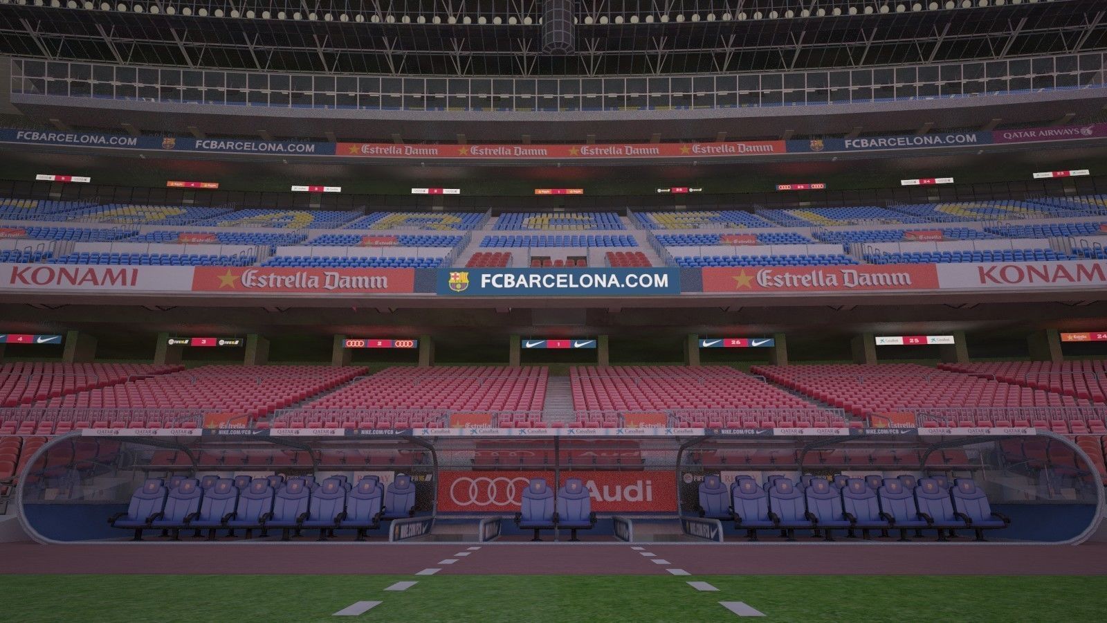 Camp Nou Barcelona Stadium 3D model_8