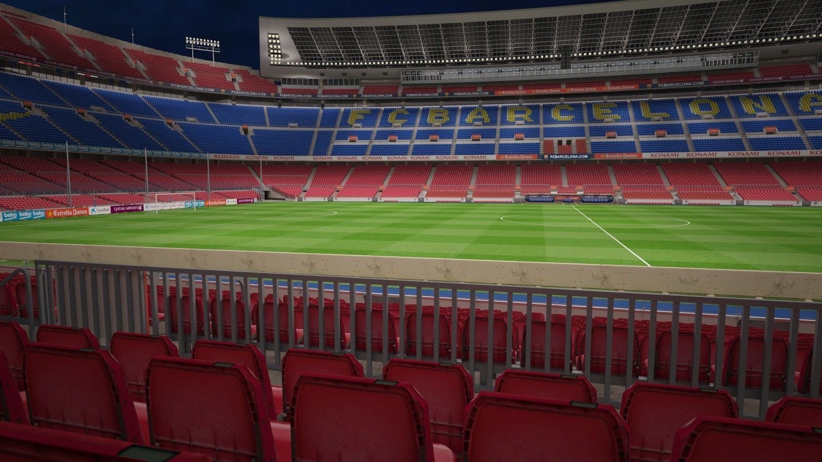Camp Nou Barcelona Stadium 3D model_11
