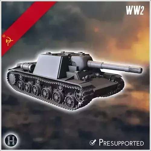 KV-7 U-18 152mm - Soviet army WW2 Second World East front Ostfro