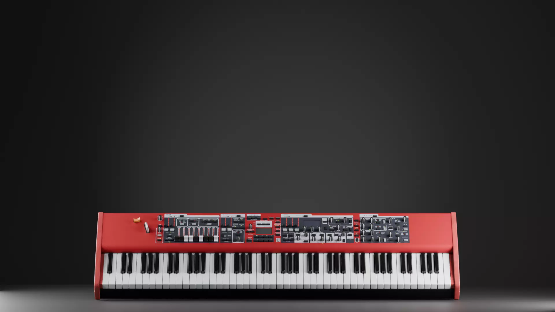 High-poly Keyboard based on Nord Stage 4 with PBR textures 3D model