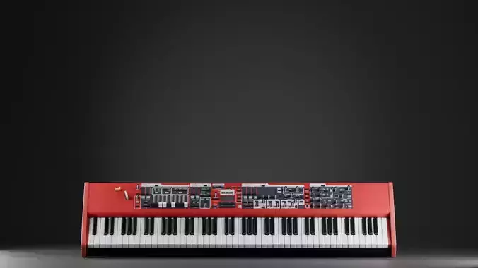 High-poly Keyboard based on Nord Stage 4 with PBR textures