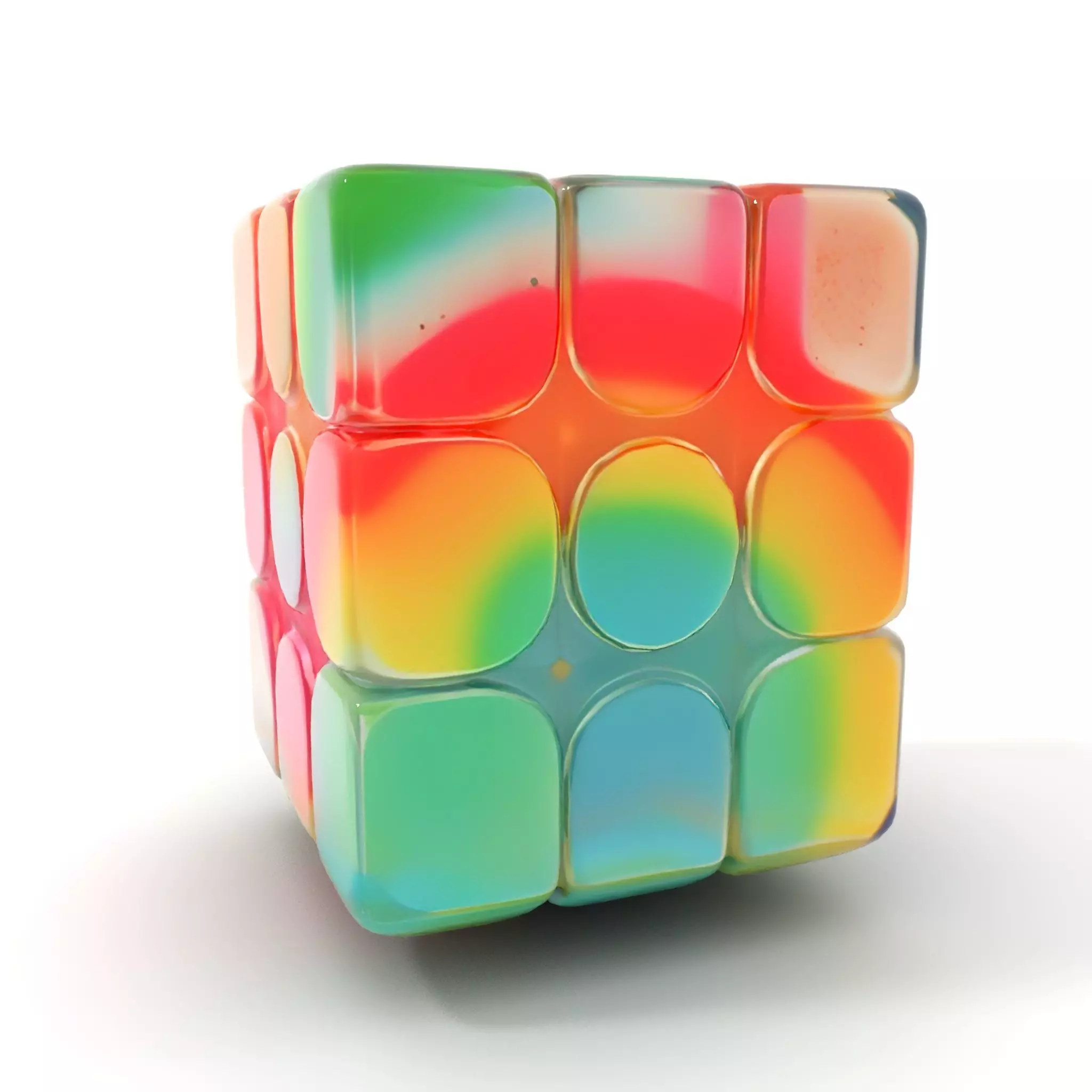 Vibrant Puzzle Cube model pack Low-poly 3D model_6