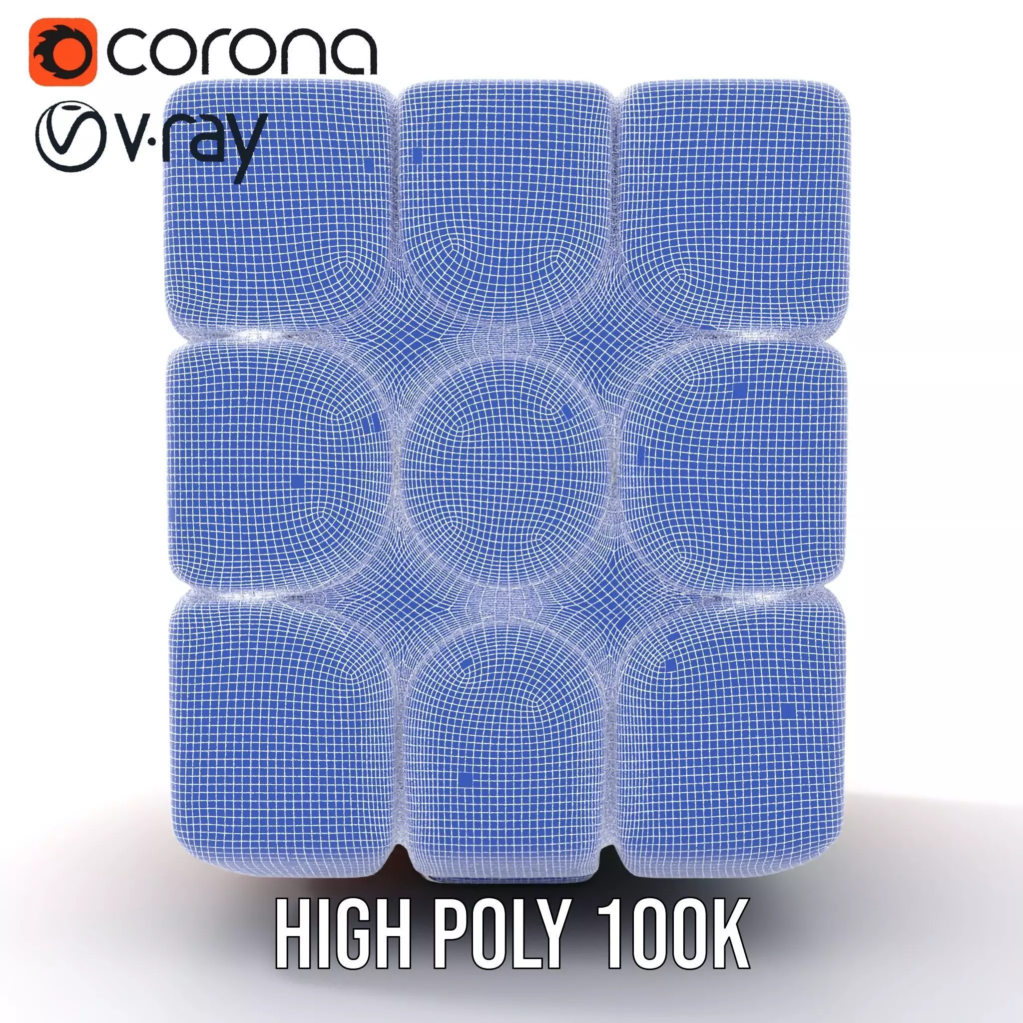 Vibrant Puzzle Cube model pack Low-poly 3D model_35