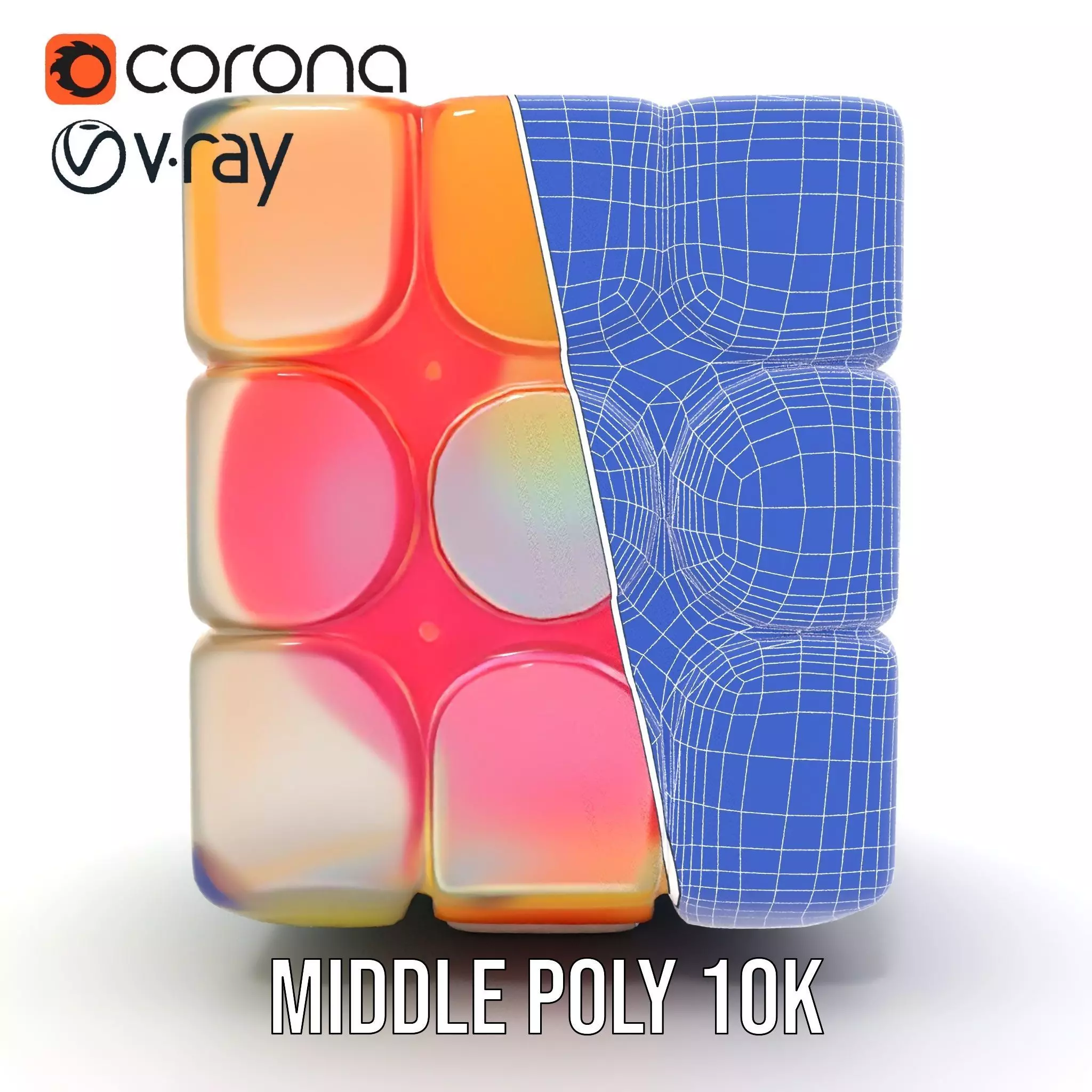 Vibrant Puzzle Cube model pack Low-poly 3D model_25