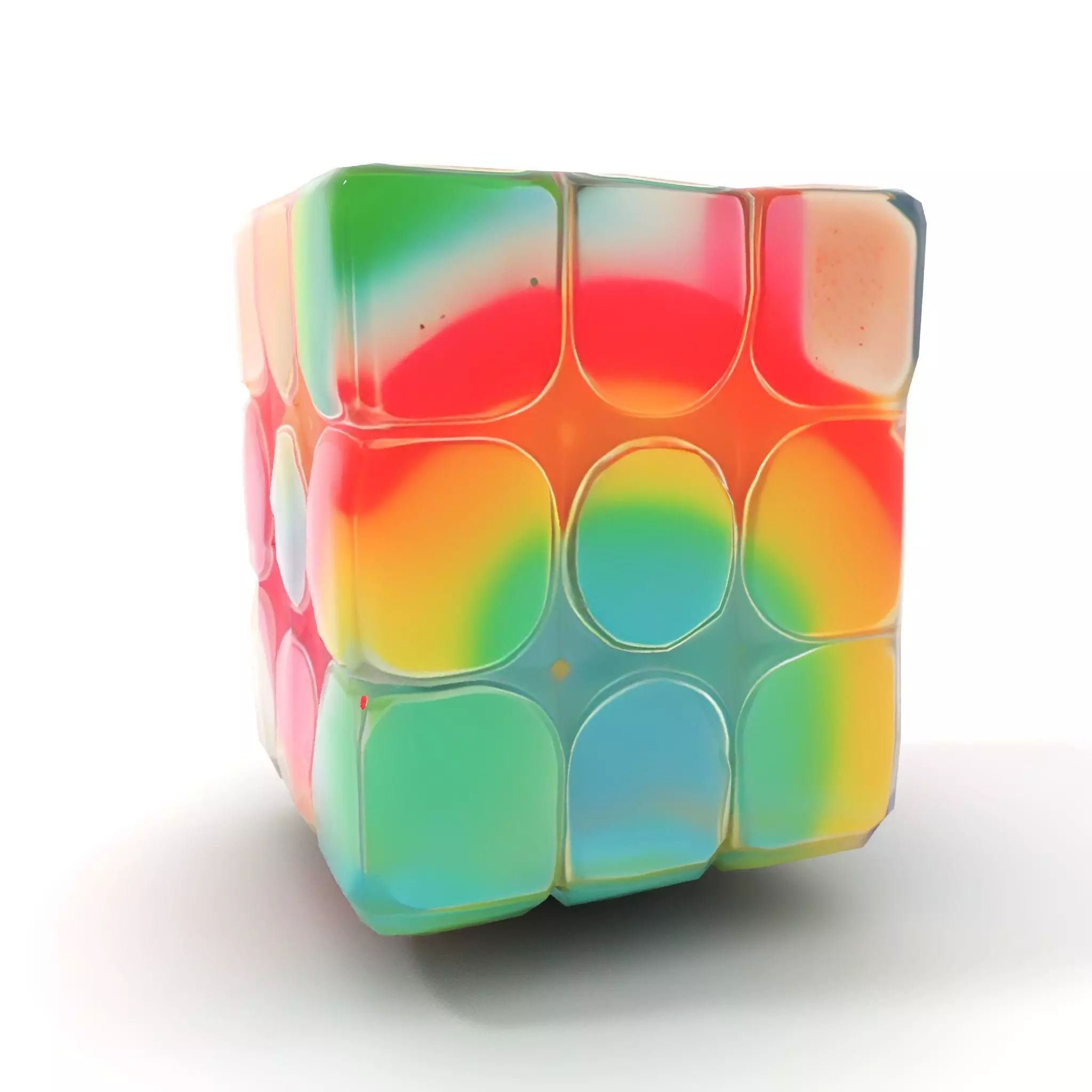Vibrant Puzzle Cube model pack Low-poly 3D model_21