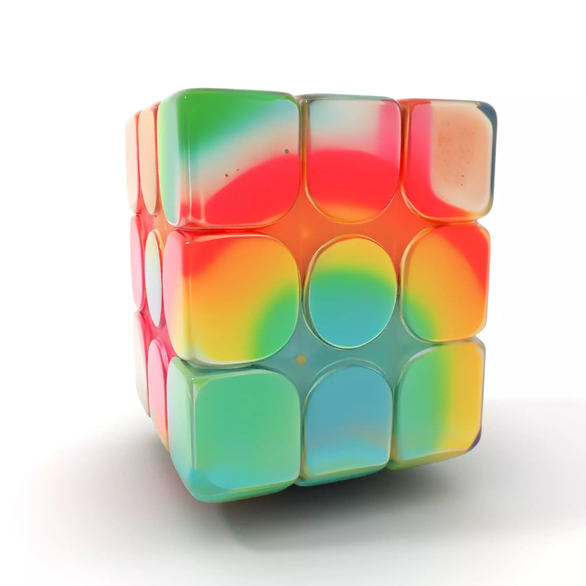 Vibrant Puzzle Cube model pack Low-poly 3D model_0