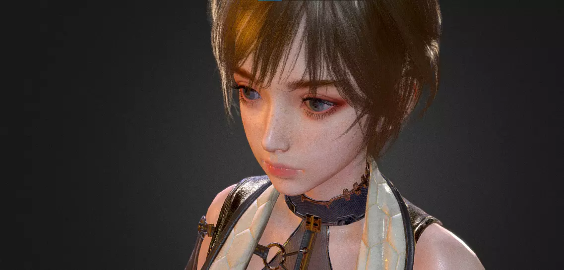 Stylized Male 3D Character Realistic Anime Style Full Body Model Low-poly 3D model_19