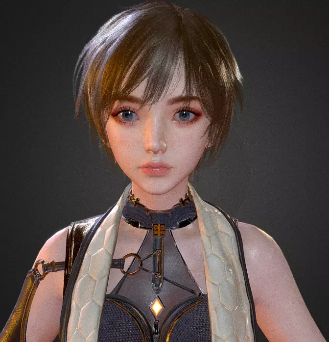 Stylized Male 3D Character Realistic Anime Style Full Body Model Low-poly 3D model_7