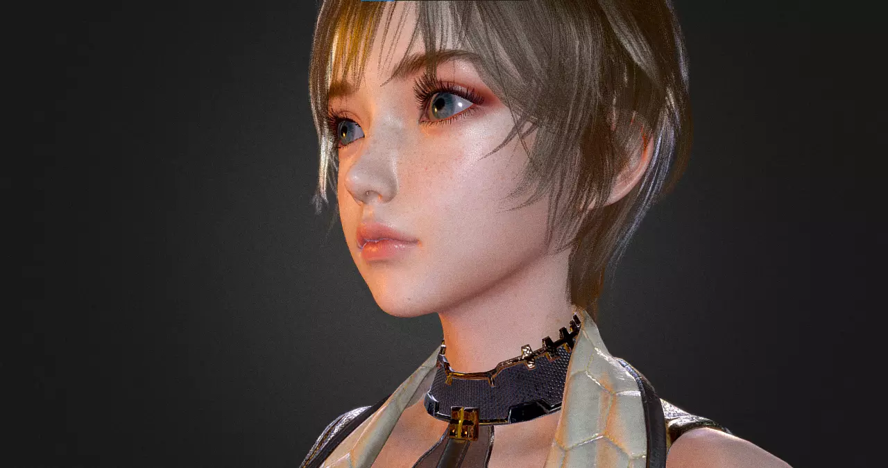 Stylized Male 3D Character Realistic Anime Style Full Body Model Low-poly 3D model_16