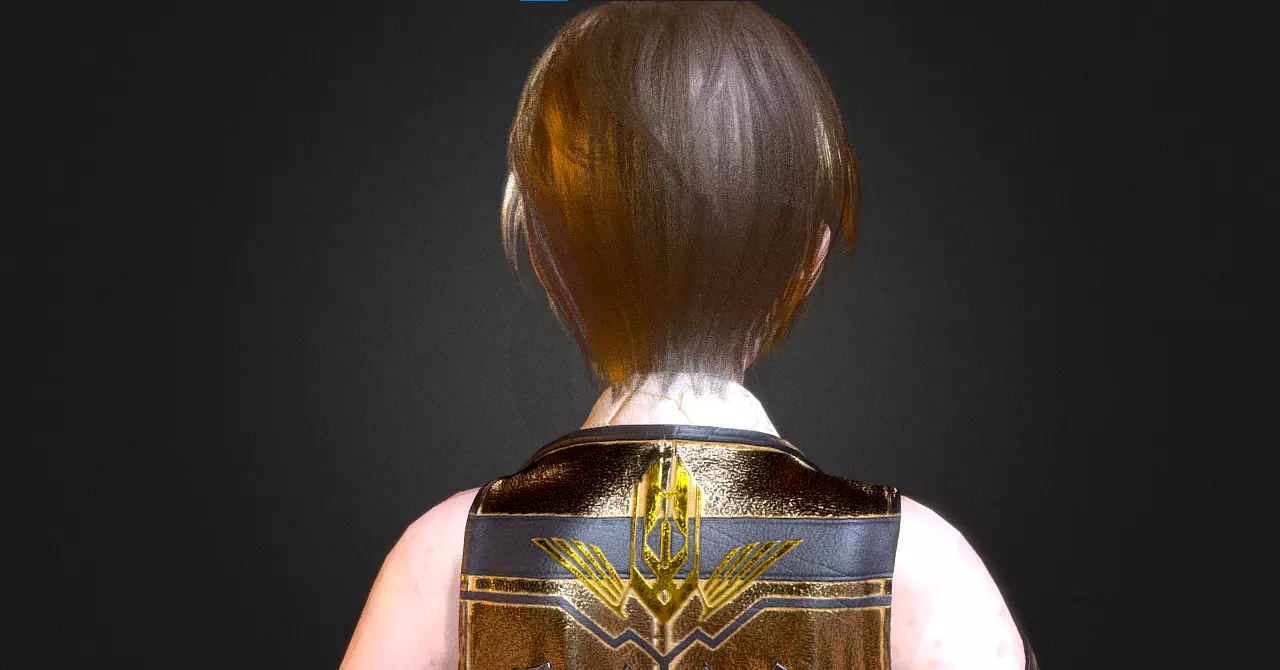 Stylized Male 3D Character Realistic Anime Style Full Body Model Low-poly 3D model_14