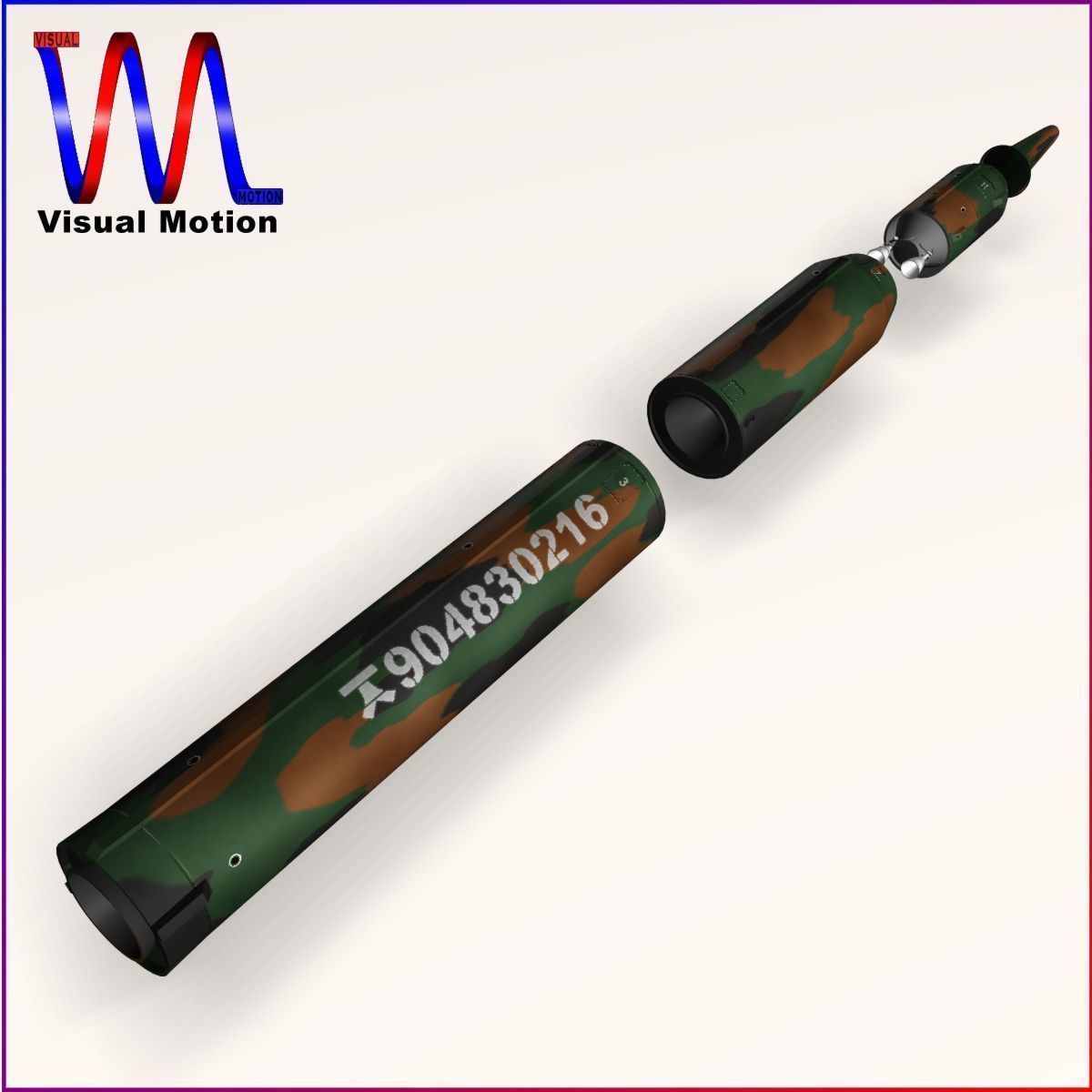 KN-08 No Dong-C Ballitic Missile 3D model_7