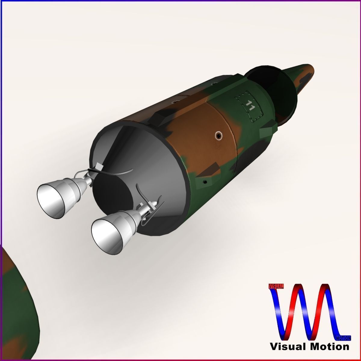 KN-08 No Dong-C Ballitic Missile 3D model_10