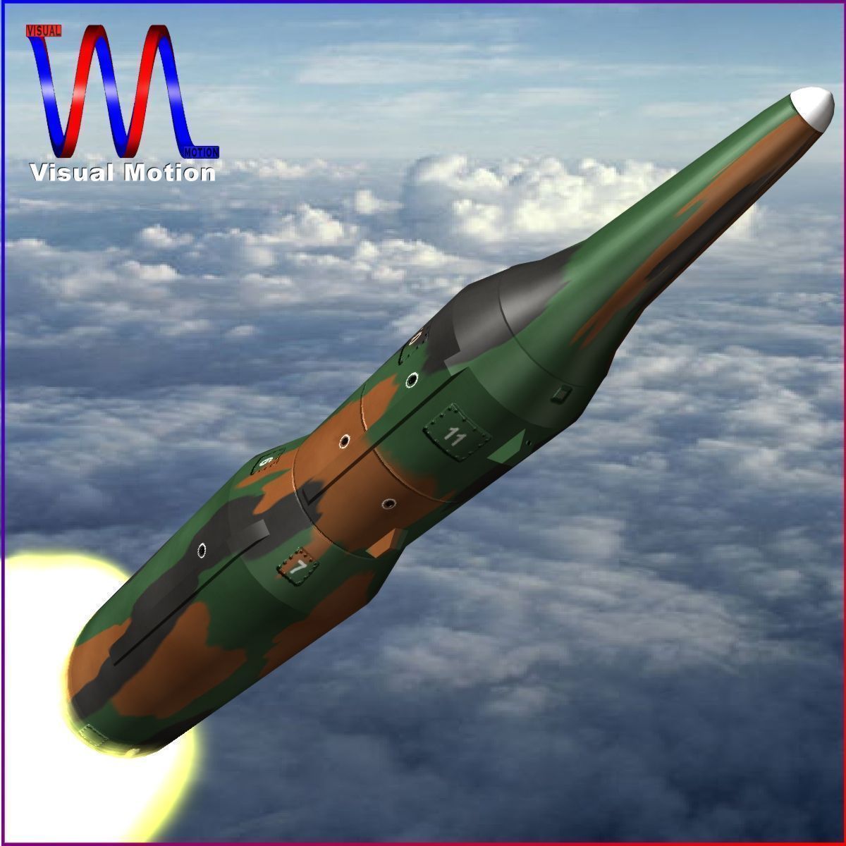 KN-08 No Dong-C Ballitic Missile 3D model_2