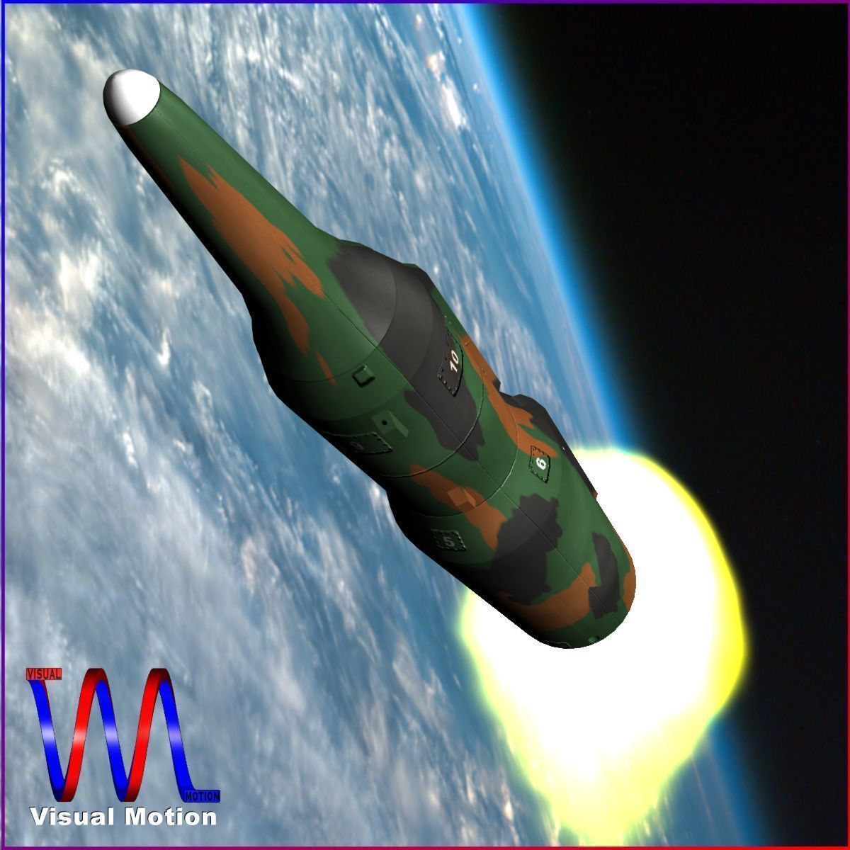 KN-08 No Dong-C Ballitic Missile 3D model_3