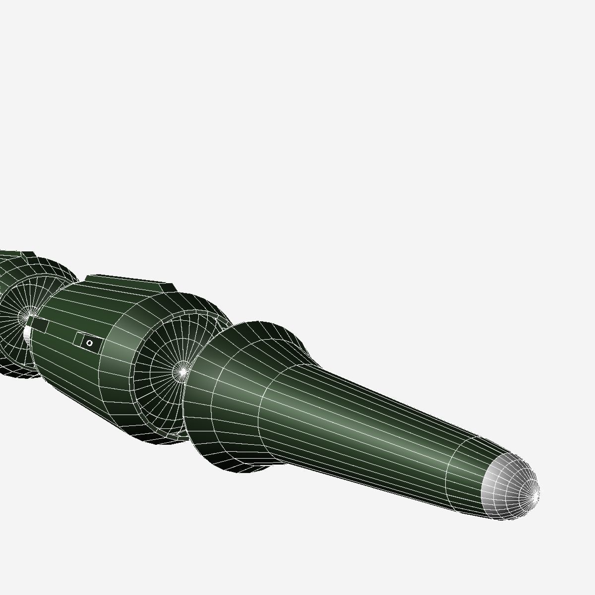 KN-08 No Dong-C Ballitic Missile 3D model_29