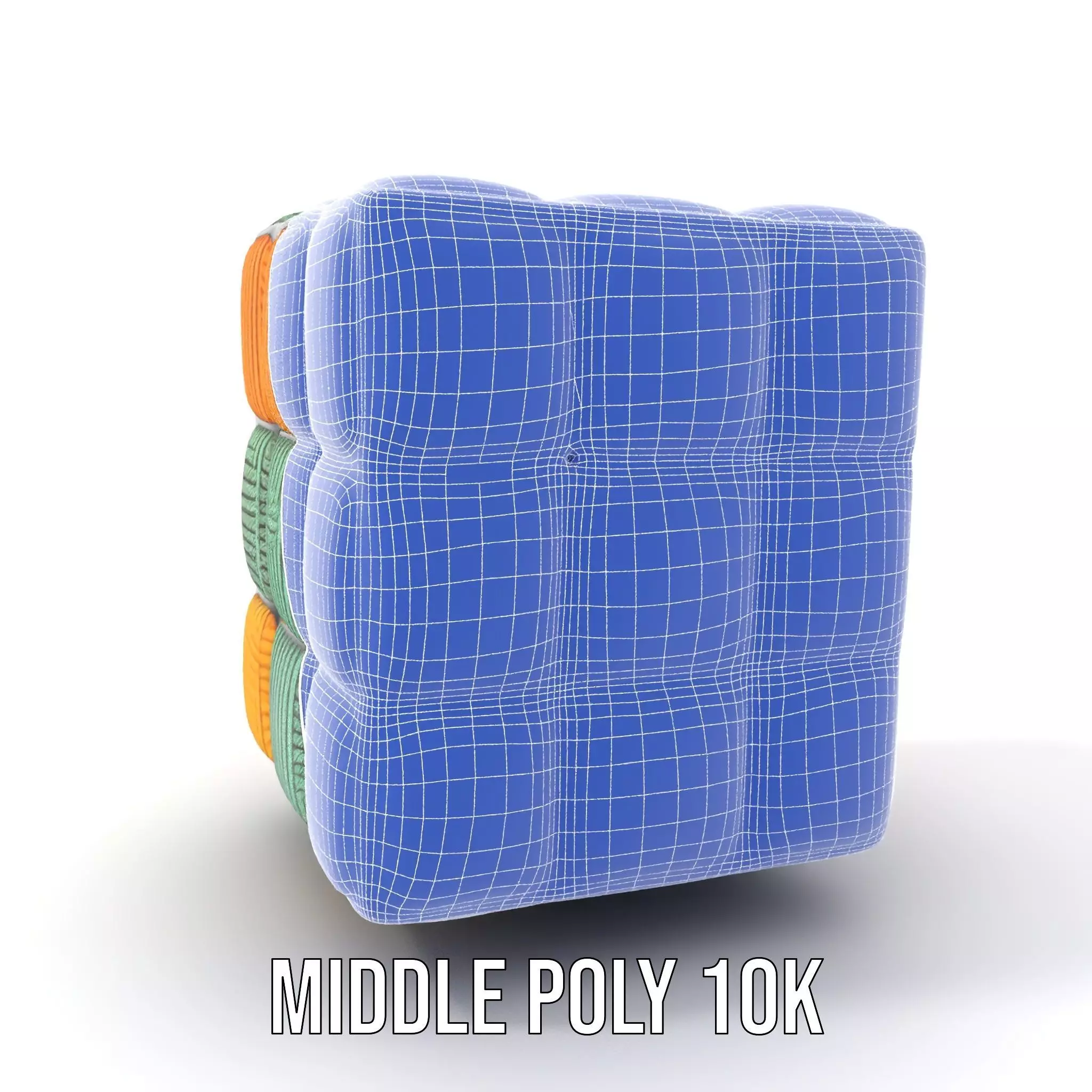 Colorful Yarn Wrapped Cube model pack Low-poly 3D model_14