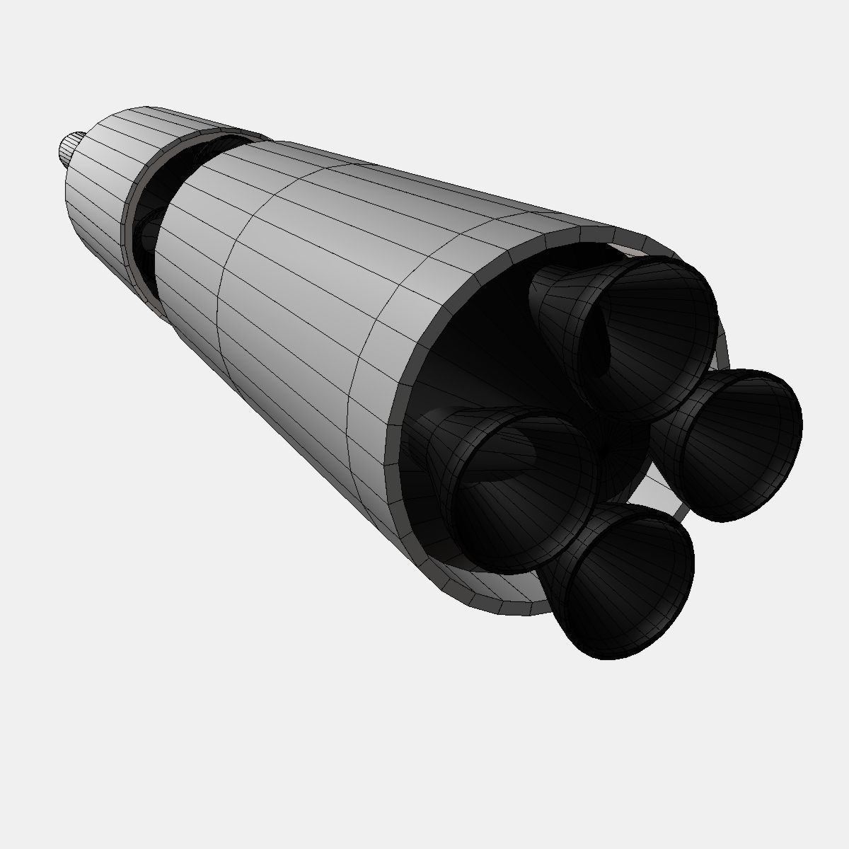 UGM-27 Polaris A1 Ballistic Missile 3D model_12