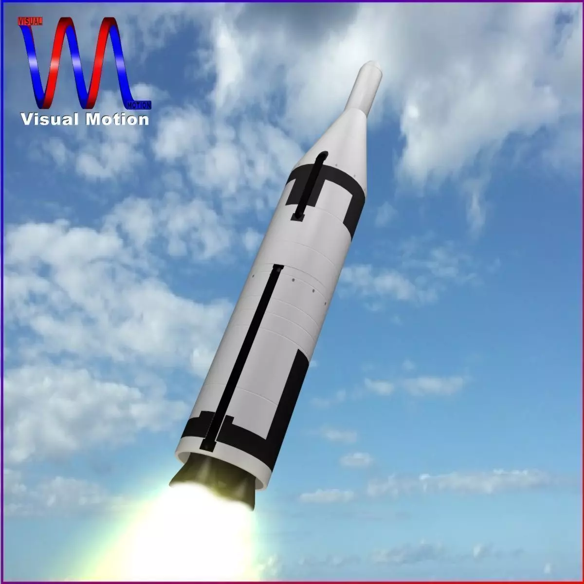 UGM-27 Polaris A1 Ballistic Missile 3D model_0