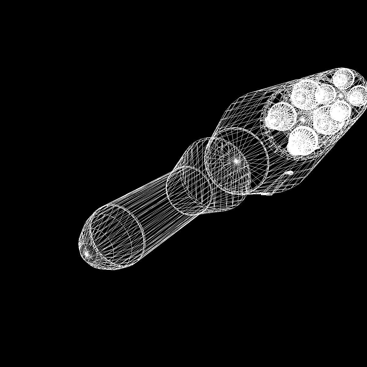 UGM-27 Polaris A1 Ballistic Missile 3D model_22