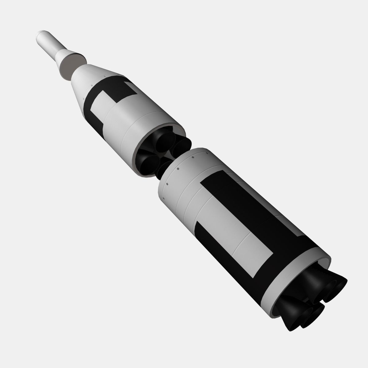 UGM-27 Polaris A1 Ballistic Missile 3D model_5