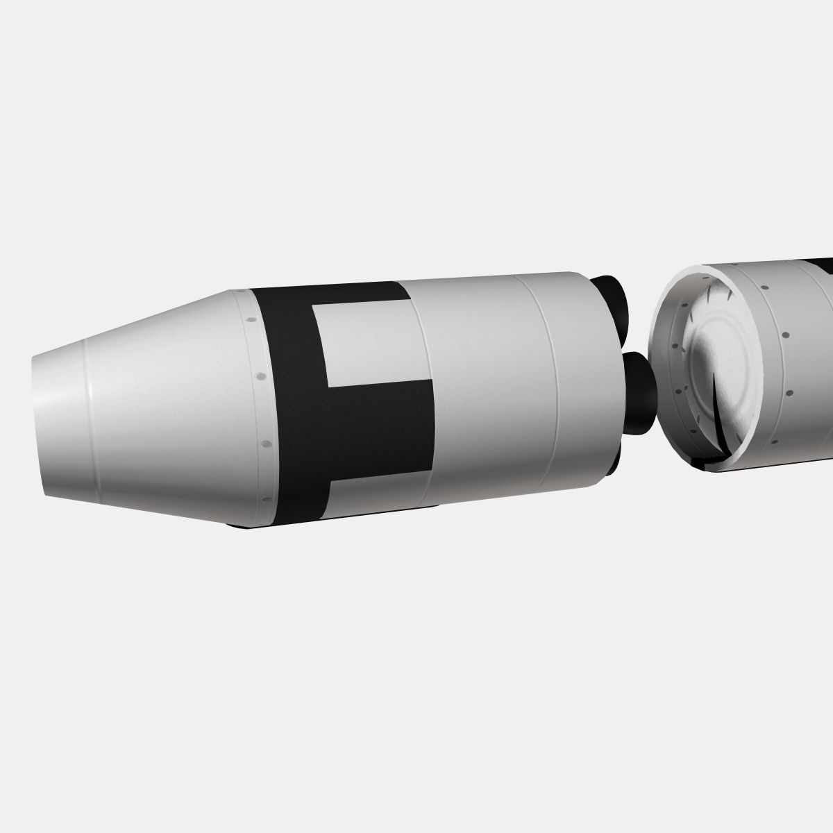 UGM-27 Polaris A1 Ballistic Missile 3D model_7