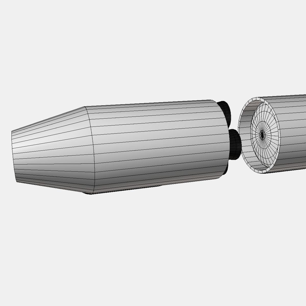 UGM-27 Polaris A1 Ballistic Missile 3D model_14