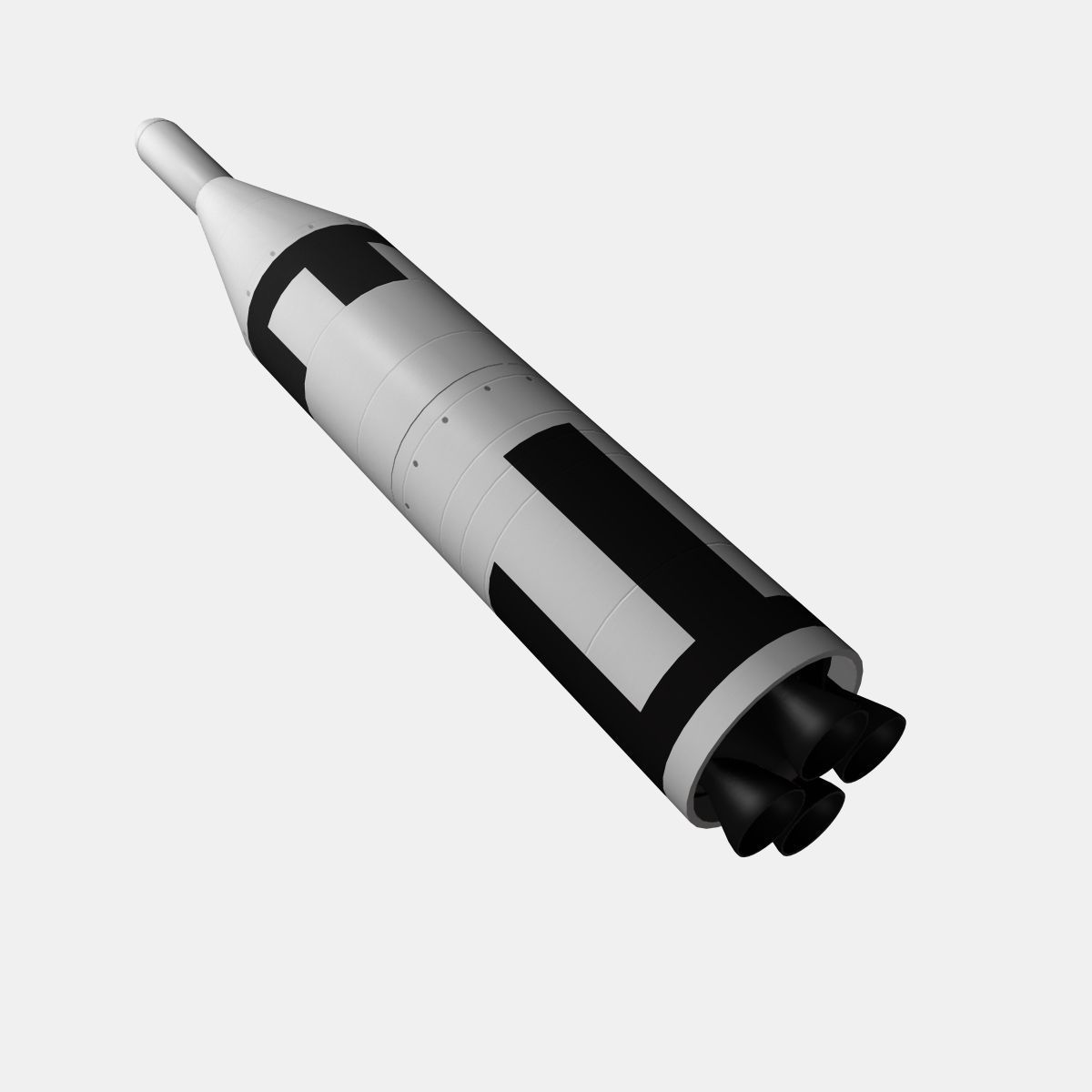 UGM-27 Polaris A1 Ballistic Missile 3D model_3