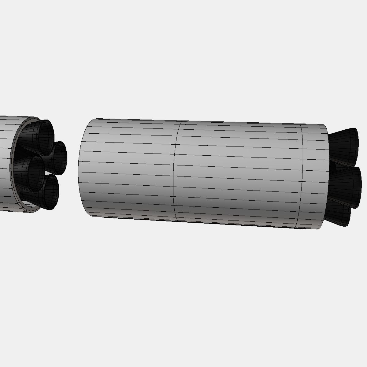 UGM-27 Polaris A1 Ballistic Missile 3D model_13