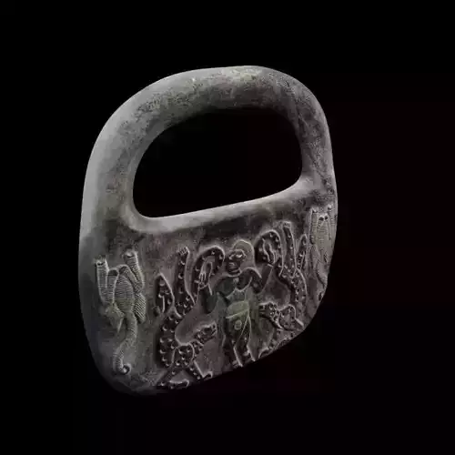 Jiroft Master of Animals Stone Handbag  3D print model