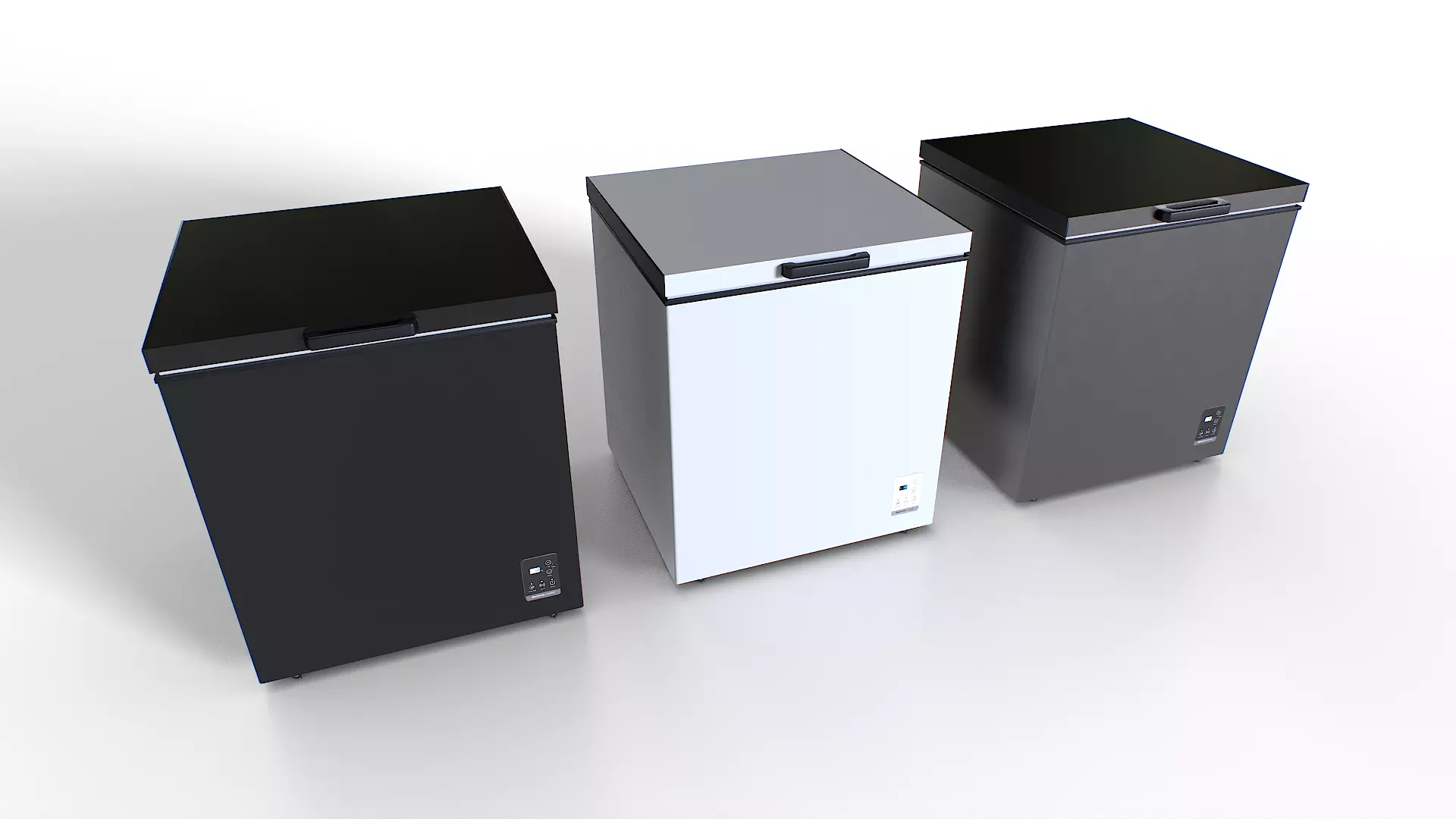 Freezer Set Low-poly 3D model