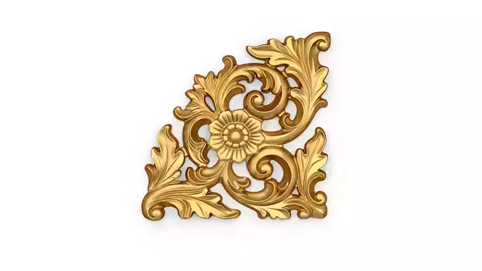 Decorative Classic Corner Element 03
