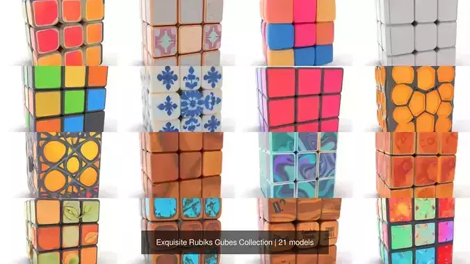 Exquisite Rubiks Cubes Collection Texture Exquisite Rubiks Cubes Collection Texture