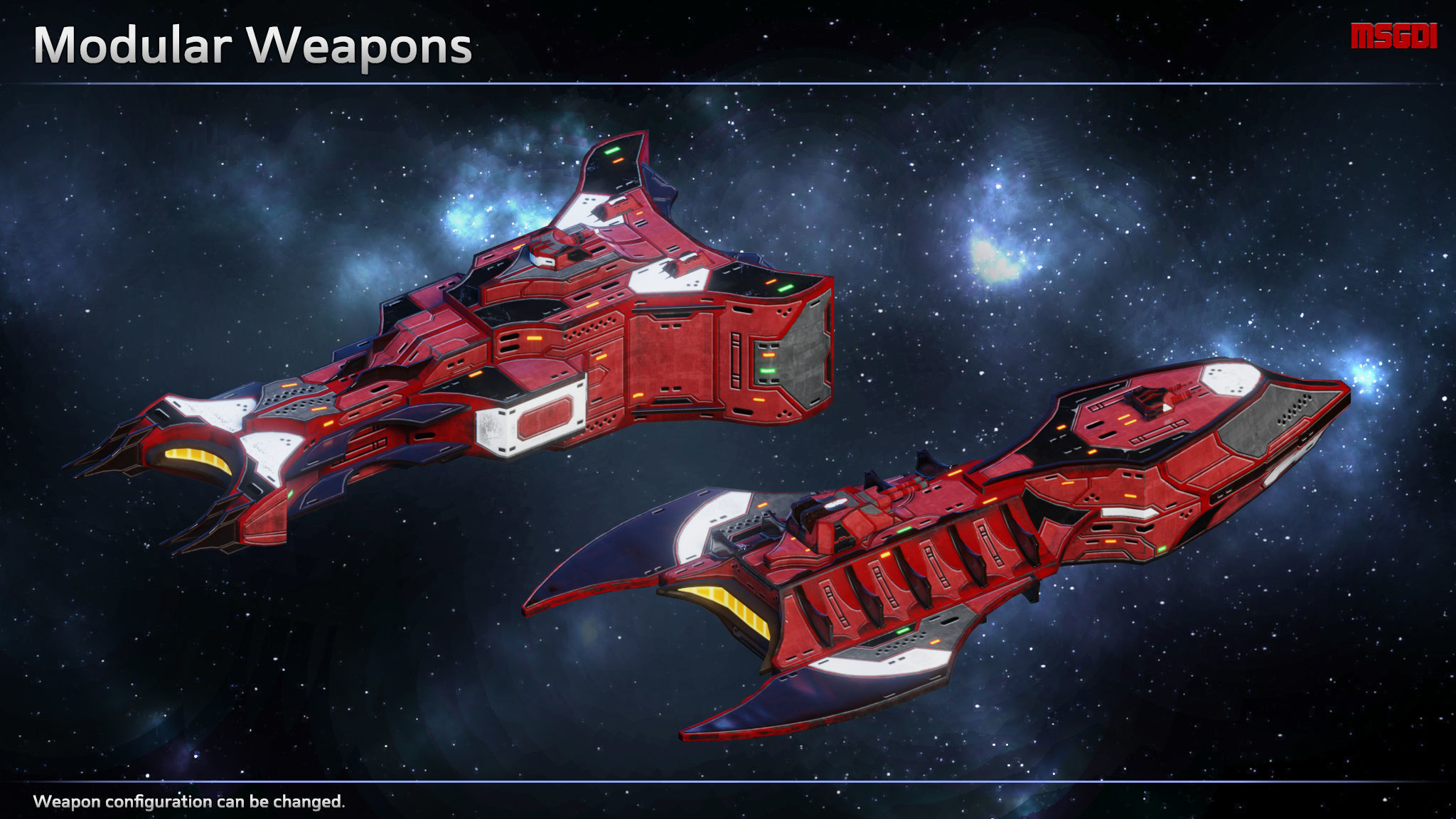 Spaceship Thaalian Empire Frigates Low-poly 3D model_5