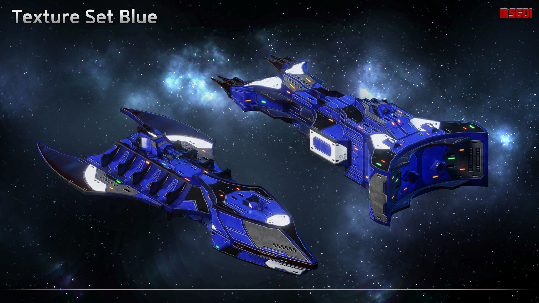 Spaceship Thaalian Empire Frigates Low-poly 3D model_6