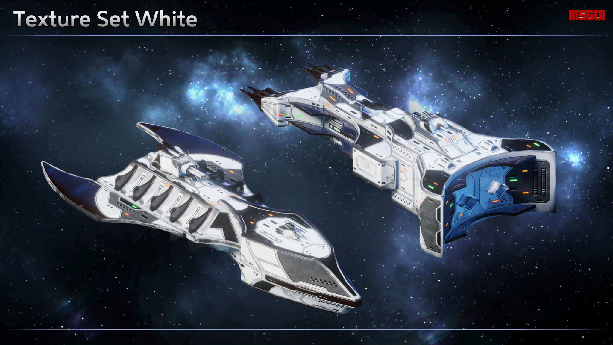 Spaceship Thaalian Empire Frigates Low-poly 3D model_11