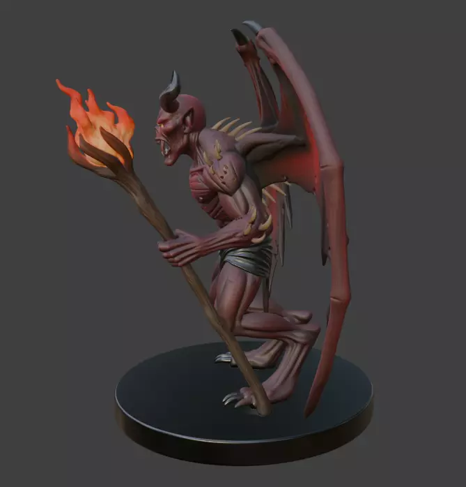 Halloween Demon 3D Model 3D print model_1