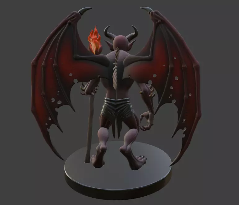 Halloween Demon 3D Model 3D print model_2