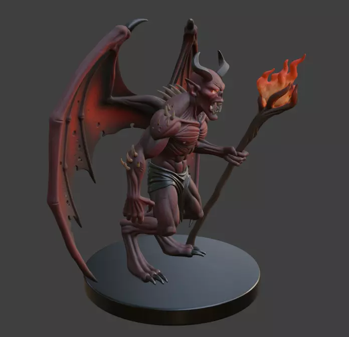 Halloween Demon 3D Model 3D print model_3