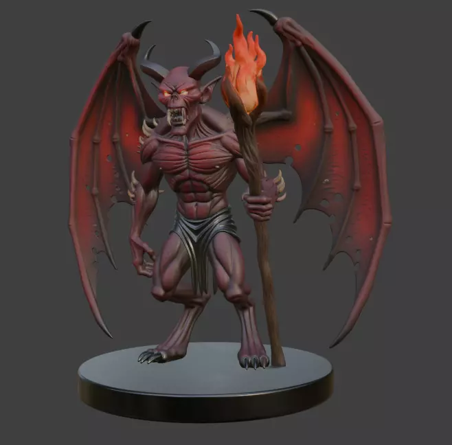 Halloween Demon 3D Model 3D print model_4