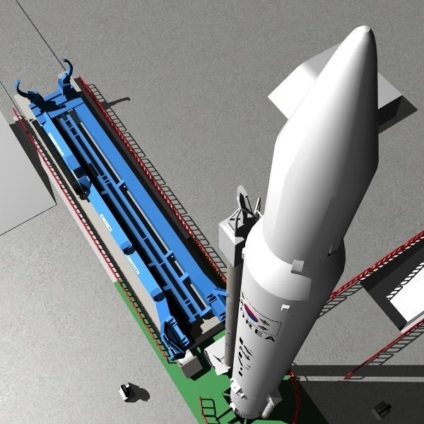 Naro Launch Pad 3D model_9