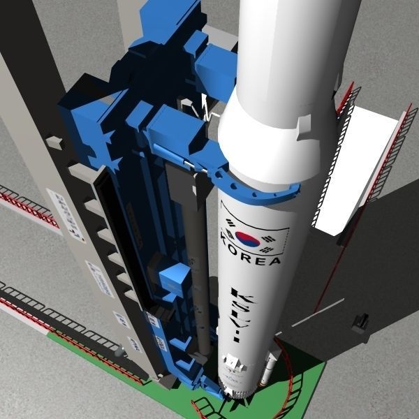 Naro Launch Pad 3D model_5
