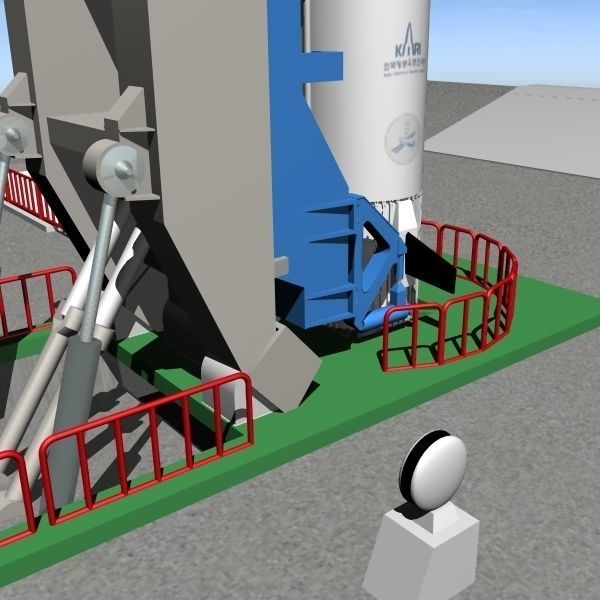 Naro Launch Pad 3D model_2
